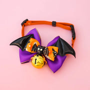 Collier Halloween à ailes – Chien & chat, 3 motifs