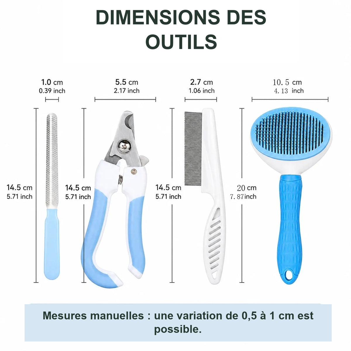 Kit de toilettage 4 pièces – Chien & chat – vue 5