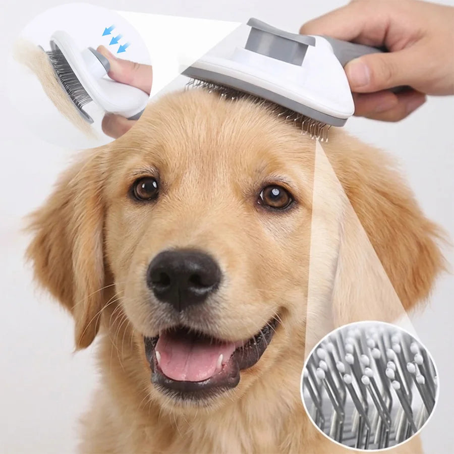 Brosse autonettoyante – Chien & chat – vue 1
