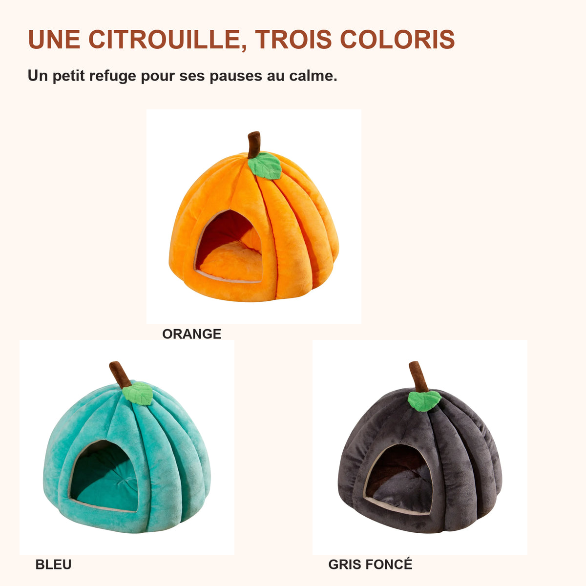 Maison Citrouille douillette – Chien & chat