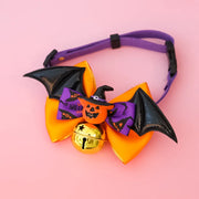 Collier Halloween à ailes – Chien & chat, 3 motifs