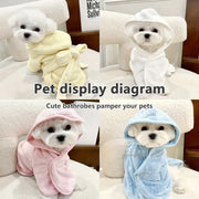 Peignoir absorbant à capuche – Chien & chat – vue 6