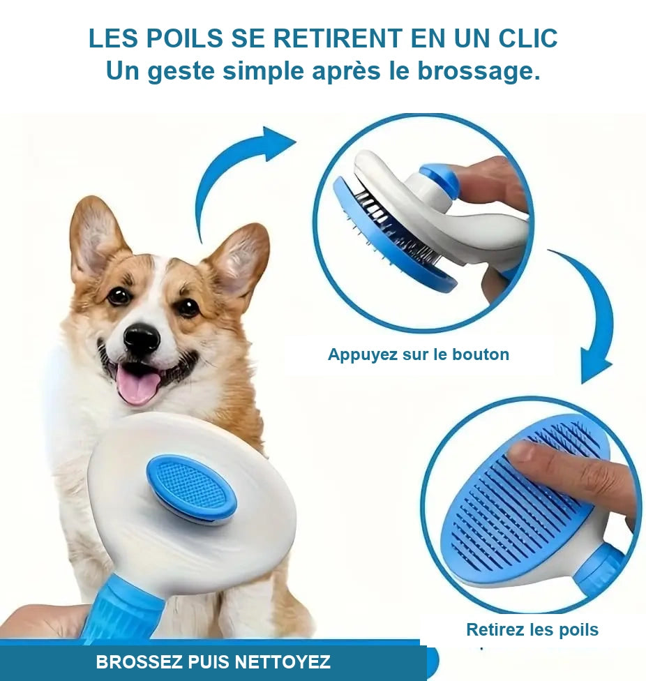 Brosse autonettoyante – Chien & chat – vue 3