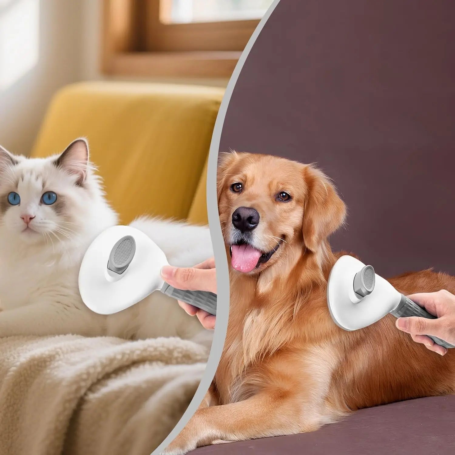 Brosse autonettoyante – Chien & chat – vue 5