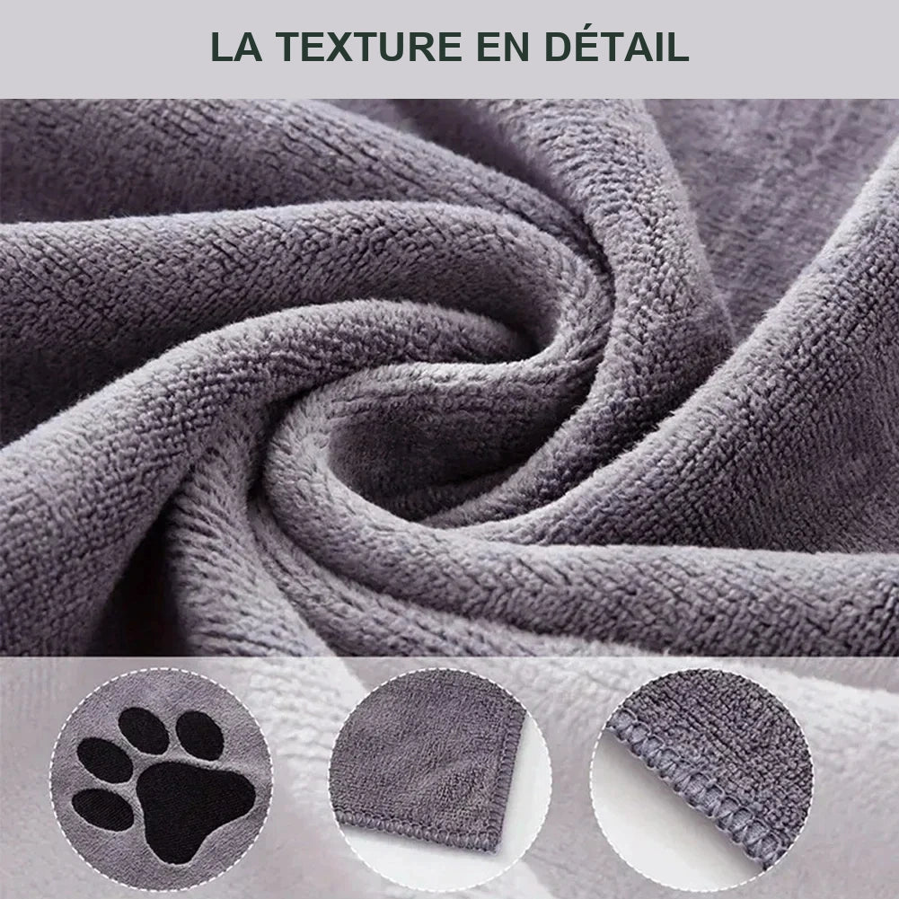 Serviette microfibre absorbante – Chien & chat – vue 4