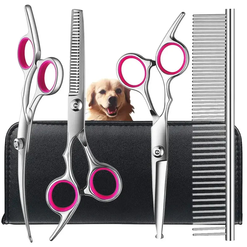 Ciseaux de toilettage à bouts ronds – Set 4 pièces – vue 7