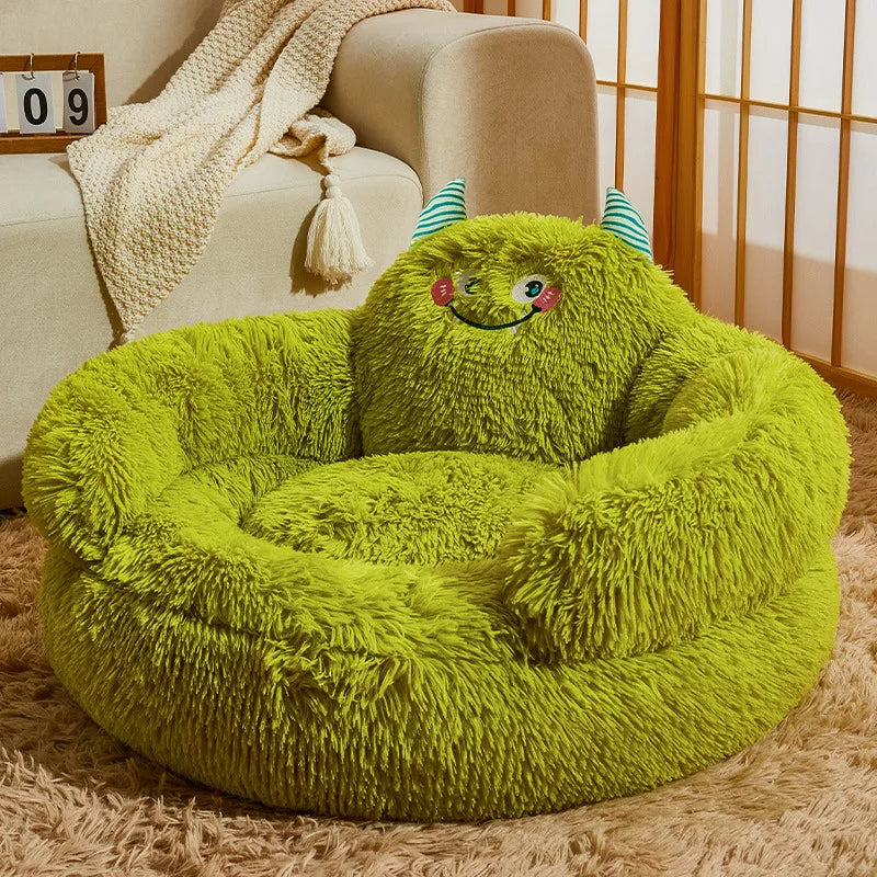 Panier Monstre en peluche – Chien & chat