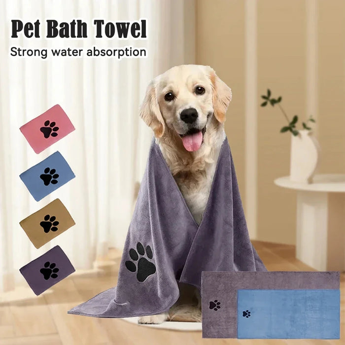 Serviette microfibre absorbante – Chien & chat – vue 1