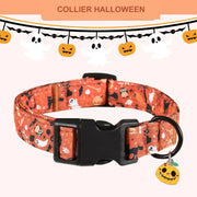 Collier Halloween réglable – Chien, 7 motifs