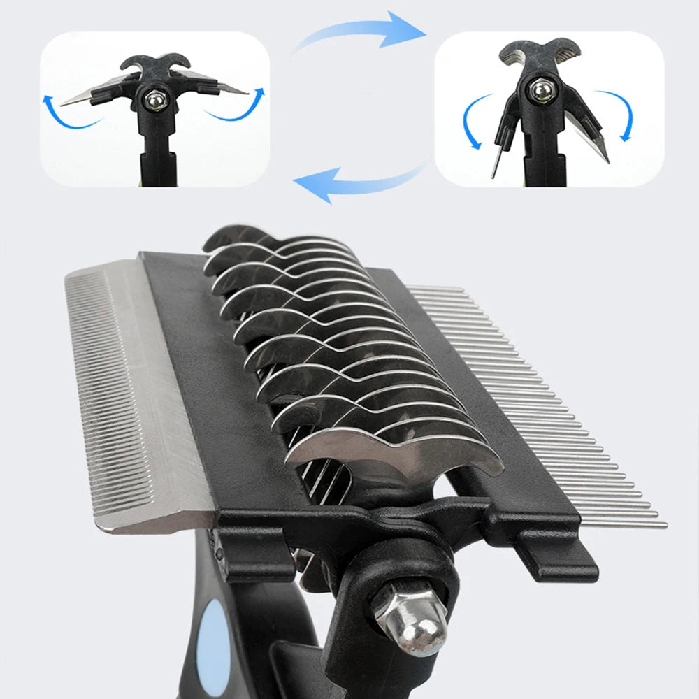 Brosse 3-en-1 anti-nœuds – Chien & chat – vue 2