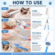 Kit de toilettage 4 pièces – Chien & chat – vue 4