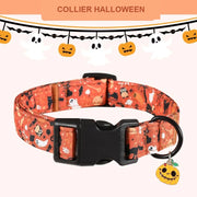 Collier Halloween réglable – Chien, 7 motifs