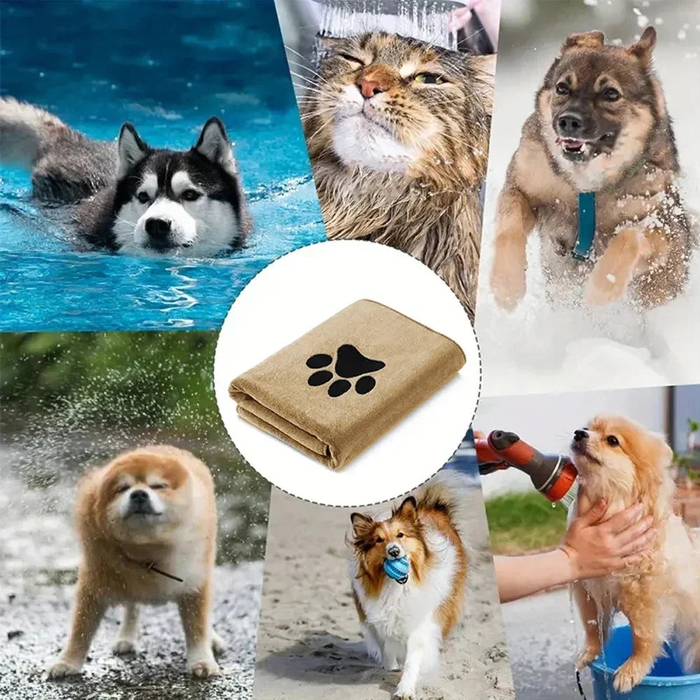 Serviette microfibre absorbante – Chien & chat – vue 3