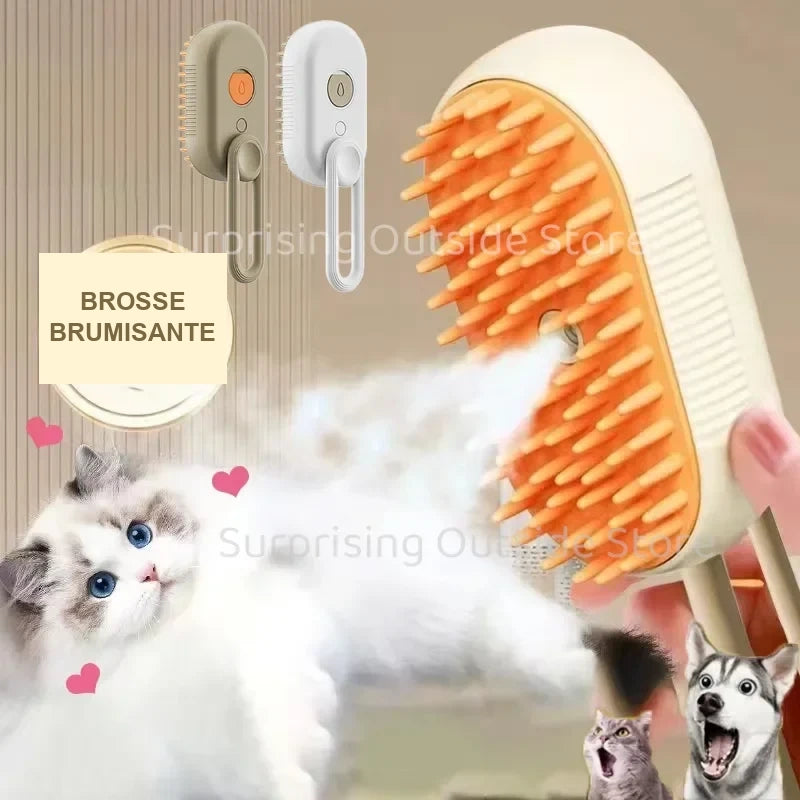 Brosse brumisante 3-en-1 – Chien & chat – vue 1