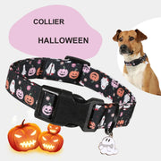 Collier Halloween réglable – Chien, 7 motifs