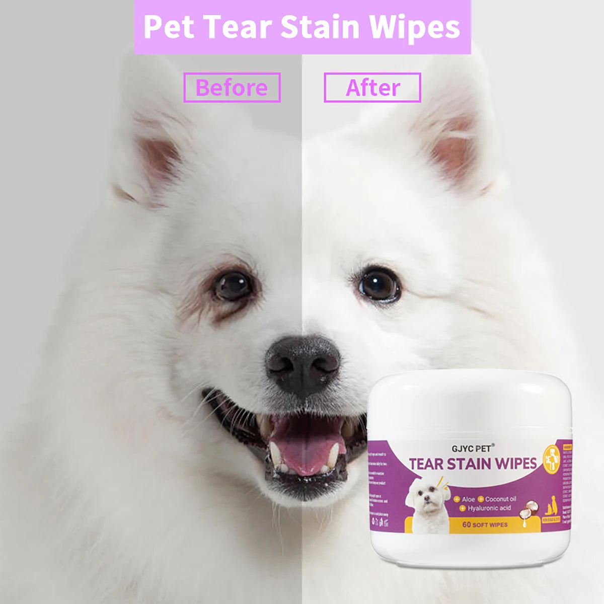 Lingettes contour des yeux – Chien & chat – vue 4