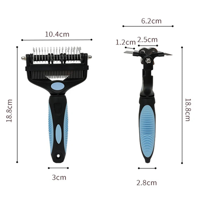 Brosse 3-en-1 anti-nœuds – Chien & chat – vue 3