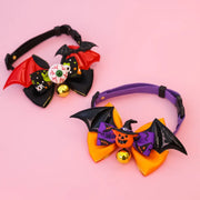 Collier Halloween à ailes – Chien & chat, 3 motifs