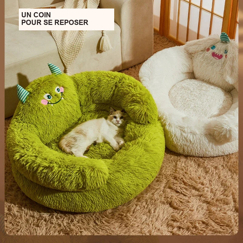 Panier Monstre en peluche – Chien & chat