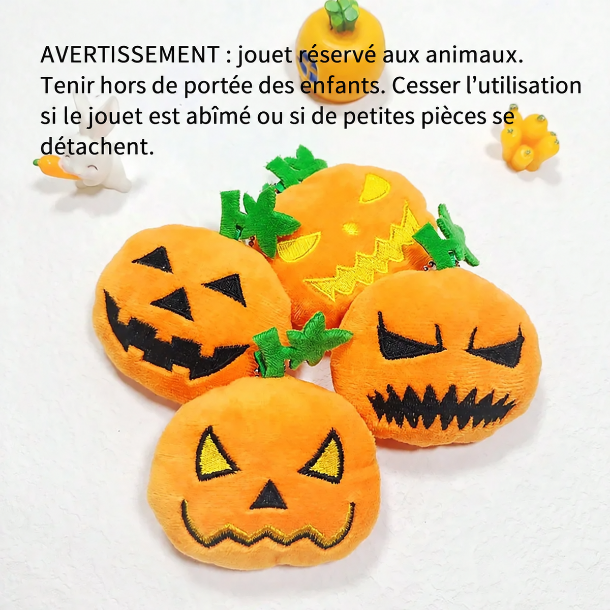 Jouet citrouille sonore Halloween – Chien, 3 modèles