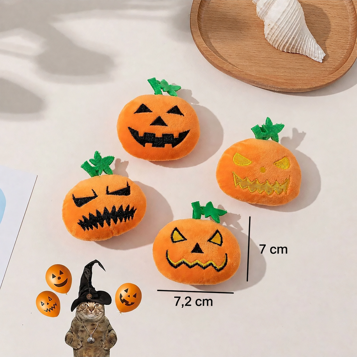 Jouet citrouille sonore Halloween – Chien, 3 modèles