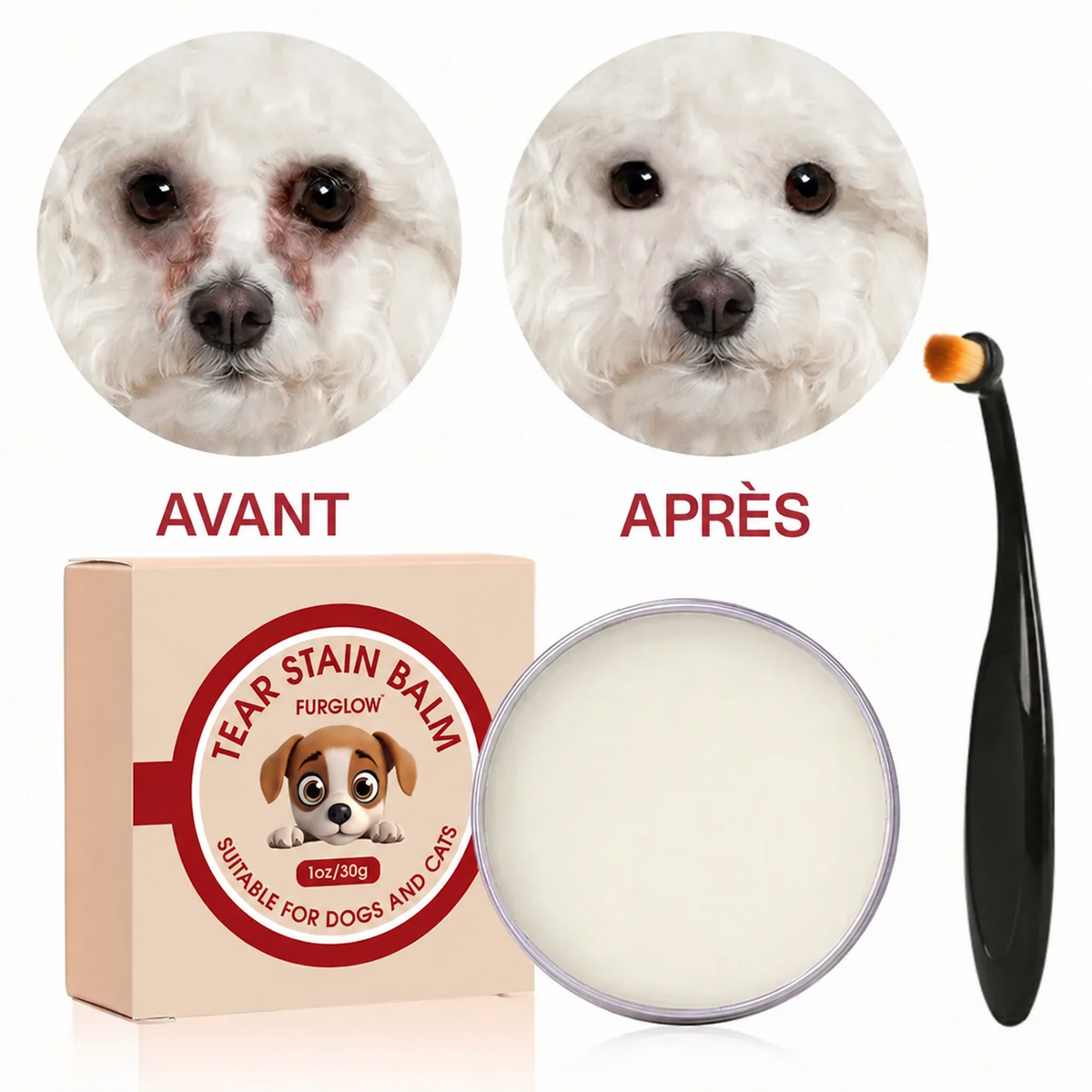 Baume nettoyant contour des yeux – Chien & chat, 30 g